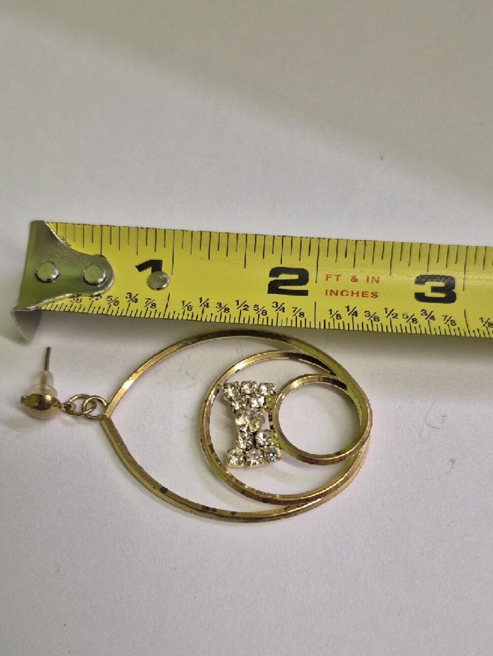 Gold-Tone Crystal Bow Drop Earrings - Women Jewelry - Picture 5 of 5